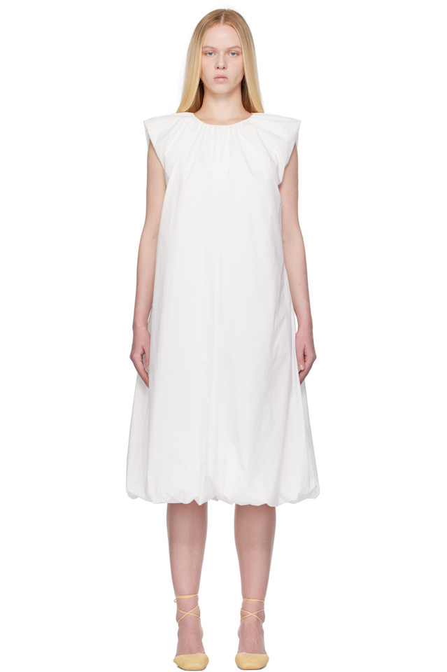 Хлопковое плиссированное мини-платье с эффектом объема Amomento, белый
Хлопковое плиссированное мини-платье с эффектом объема Amomento, белый