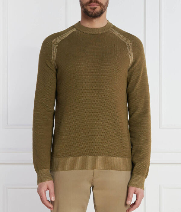 Свитер мужской Boss Orange облегающий, зеленый
Свитер мужской Boss Orange облегающий, зеленый