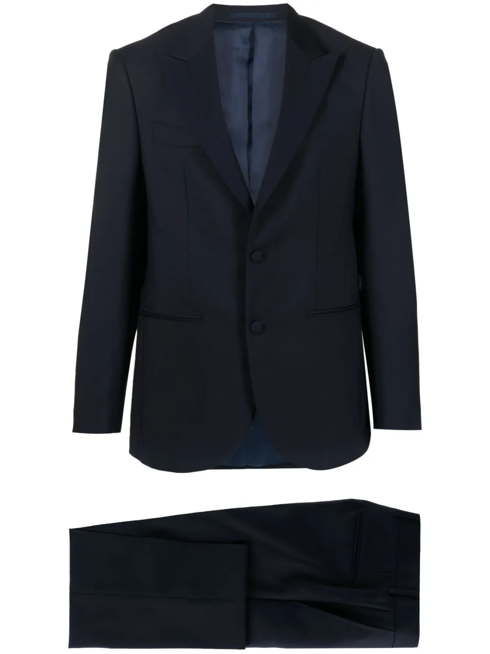 Шерстяной костюм с однобортным пиджаком D4.0, синий
Шерстяной костюм с однобортным пиджаком D4.0, синий
