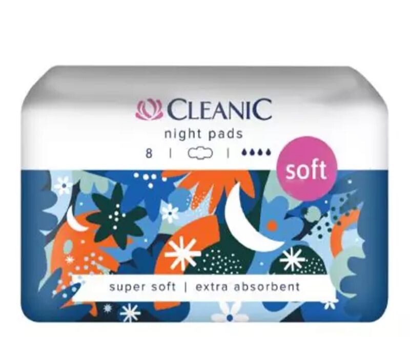 Cleanic Soft Night гигиенические салфетки, 8 шт.
Cleanic Soft Night гигиенические салфетки, 8 шт.