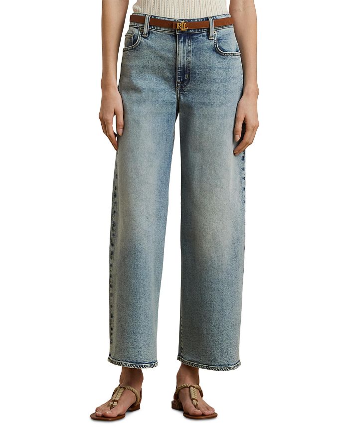 Джинсы с высокой посадкой и широкими штанинами кроп Ralph Lauren, синий
Джинсы с высокой посадкой и широкими штанинами кроп Ralph Lauren, синий