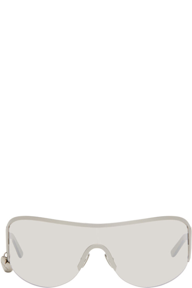 Солнцезащитные очки в серебристой металлической оправе Acne Studios
Солнцезащитные очки в серебристой металлической оправе Acne Studios