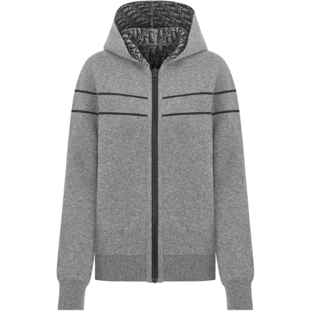 DIOR Свитшот Women's серый с капюшоном Moderate Cardigan
DIOR Свитшот Women's серый с капюшоном Moderate Cardigan