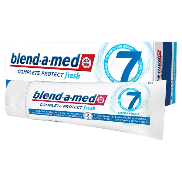 Зубная паста, 75 мл Blend-A-Med Complete protect fresh
Зубная паста, 75 мл Blend-A-Med Complete protect fresh