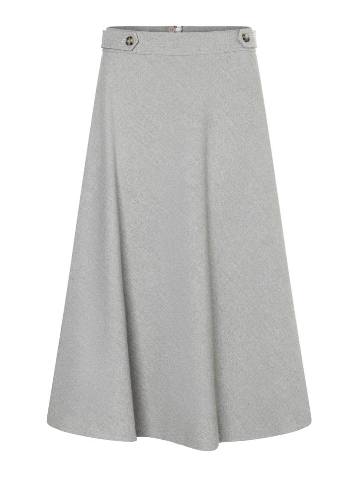 Юбка-колокол длины миди меланжевого цвета серебристо-серого меланжа More & More
Юбка-колокол длины миди меланжевого цвета серебристо-серого меланжа More & More