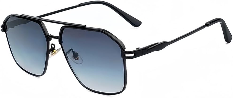 Солнцезащитные очки с металлическими многоугольными линзами, плоской верхней частью и двойной перемычкой, модные и стильные, для мужчин и женщин, SUN26 Generic, C05 Black Blue
Солнцезащитные очки с металлическими многоугольными линзами, плоской верхней частью и двойной перемычкой, модные и стильные, для мужчин и женщин, SUN26 Generic, C05 Black Blue