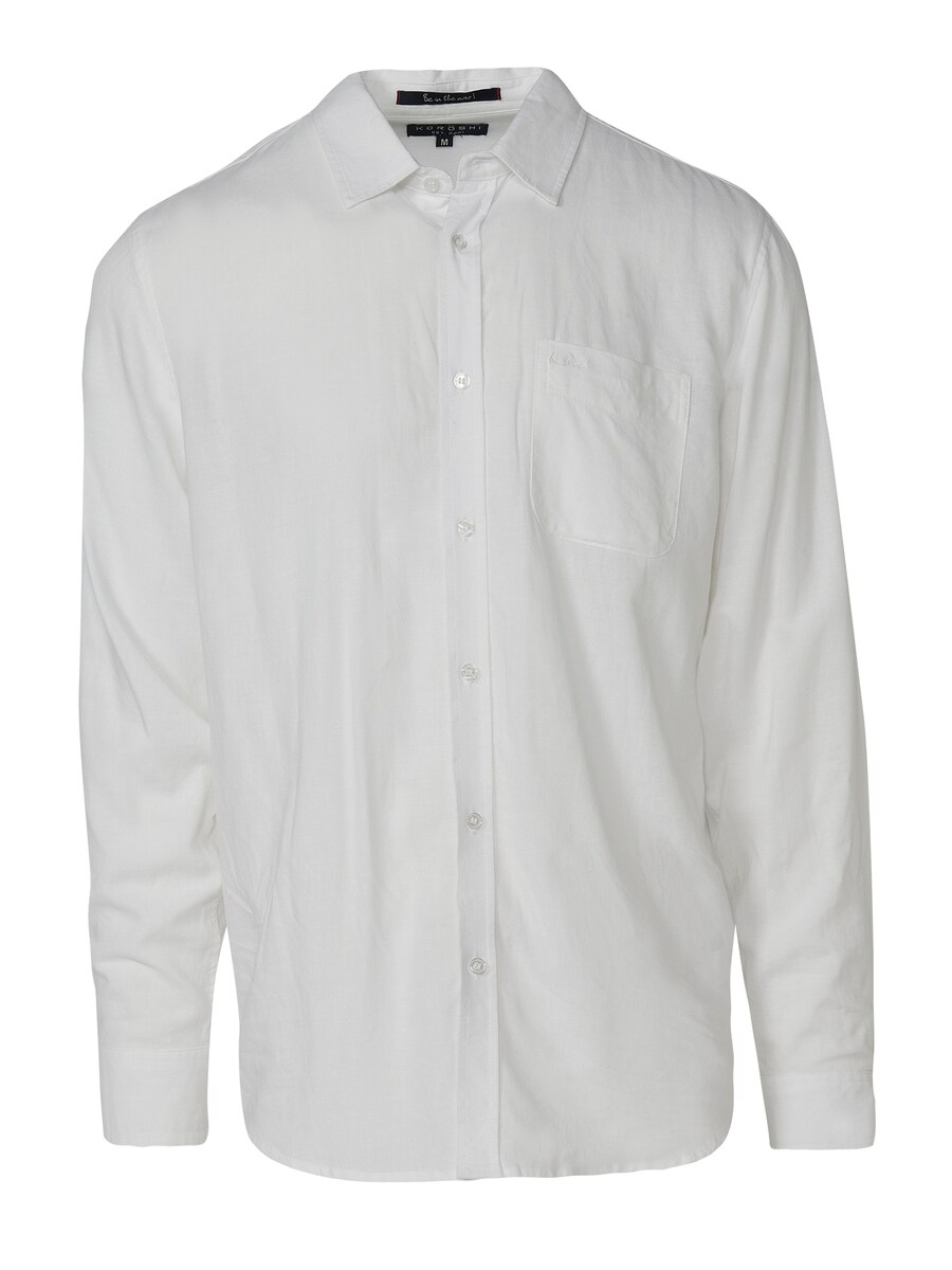 Рубашка Slim Fit на пуговицах KOROSHI, белый
Рубашка Slim Fit на пуговицах KOROSHI, белый