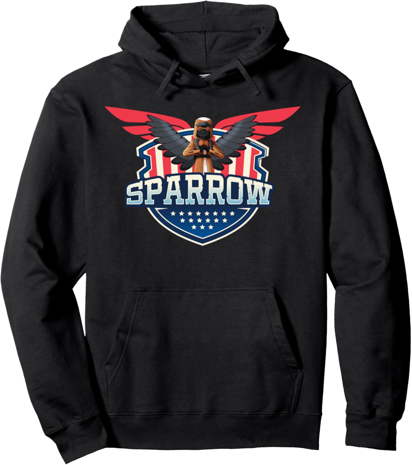 Толстовка с капюшоном Miraculous New York Sparrow Badge, черный
Толстовка с капюшоном Miraculous New York Sparrow Badge, черный
