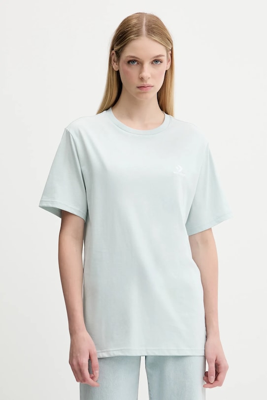Хлопковая футболка Converse, бирюзовый
Хлопковая футболка Converse, бирюзовый
