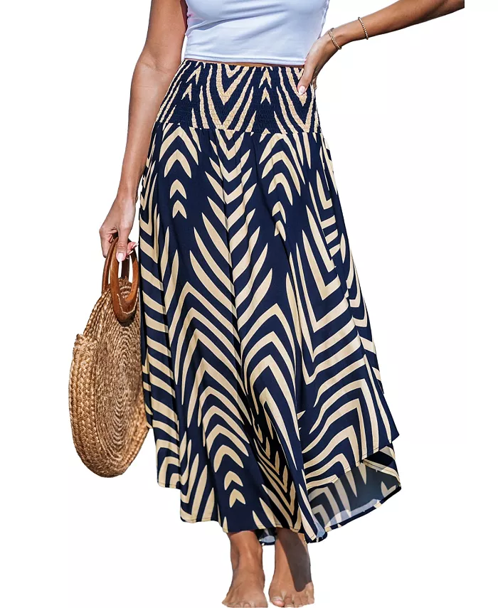 Женская юбка миди с абстрактным рисунком и присборенной талией Cupshe, синий
Женская юбка миди с абстрактным рисунком и присборенной талией Cupshe, синий