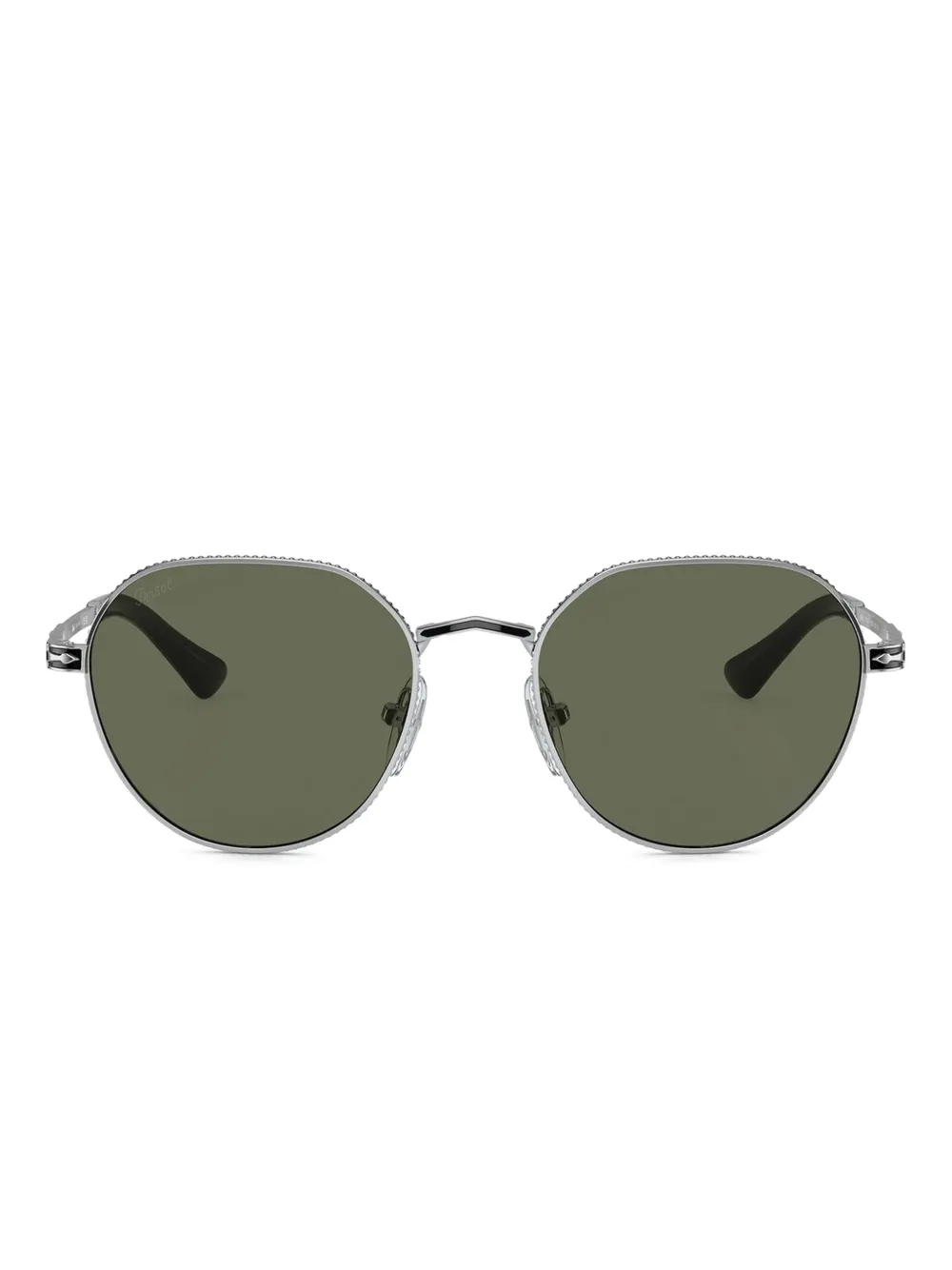 Солнцезащитные очки в круглой оправе Persol, серебристый
Солнцезащитные очки в круглой оправе Persol, серебристый