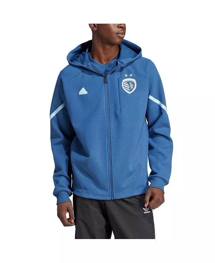 Мужская синяя куртка Sporting Kansas City 2024 Anthem Travel с полной застежкой-молнией adidas
Мужская синяя куртка Sporting Kansas City 2024 Anthem Travel с полной застежкой-молнией adidas