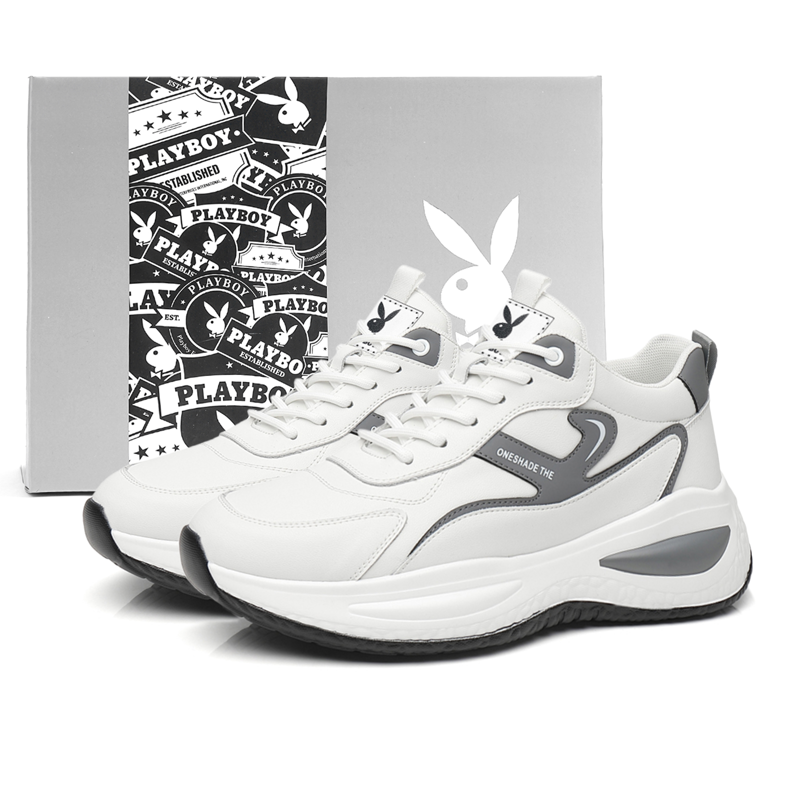 Повседневная обувь мужская низкая Playboy, White Gift Box Set 
Повседневная обувь мужская низкая Playboy, White Gift Box Set