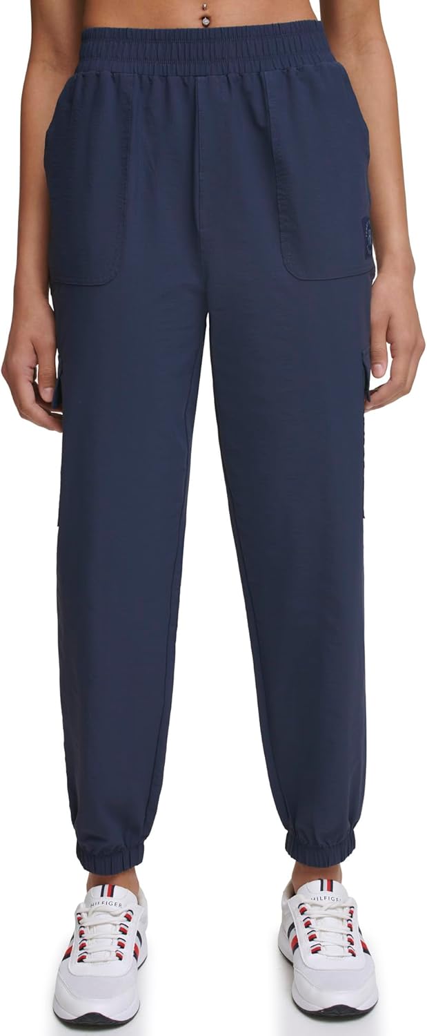 Женские повседневные брюки-джоггеры Tommy Hilfiger из ткани рипстоп с эластичным поясом, Navy
Женские повседневные брюки-джоггеры Tommy Hilfiger из ткани рипстоп с эластичным поясом, Navy
