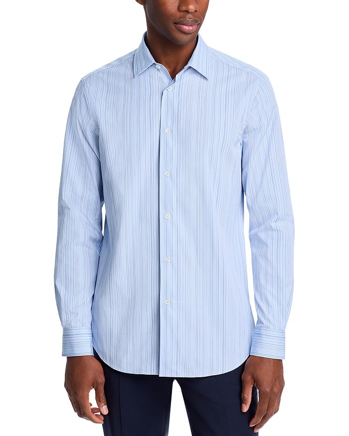 Рубашка на пуговицах с разноцветными полосками Paul Smith, синий
Рубашка на пуговицах с разноцветными полосками Paul Smith, синий