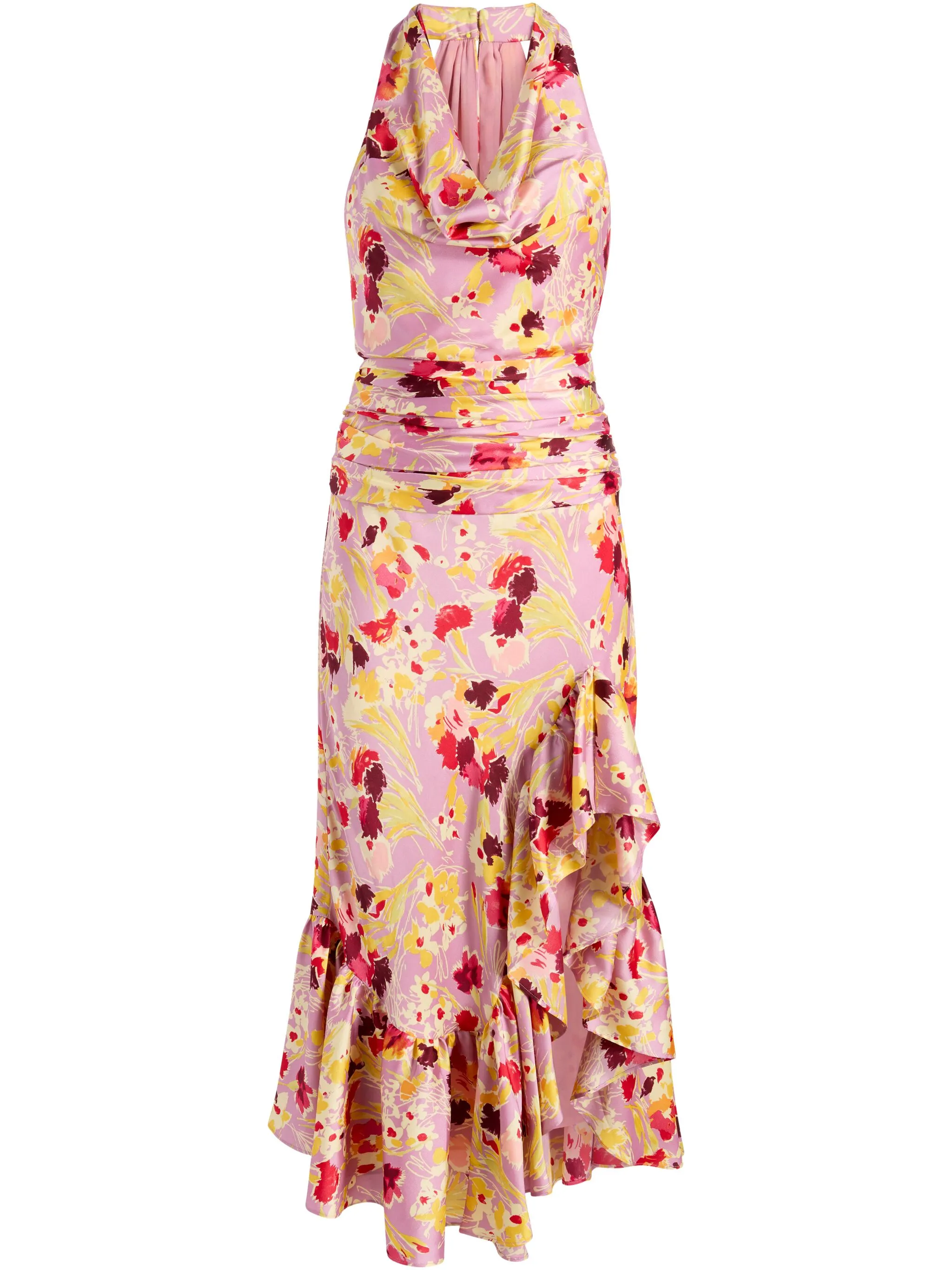 Платье с вырезом халтер и цветочным принтом Cinq A Sept, розовый
Платье с вырезом халтер и цветочным принтом Cinq A Sept, розовый