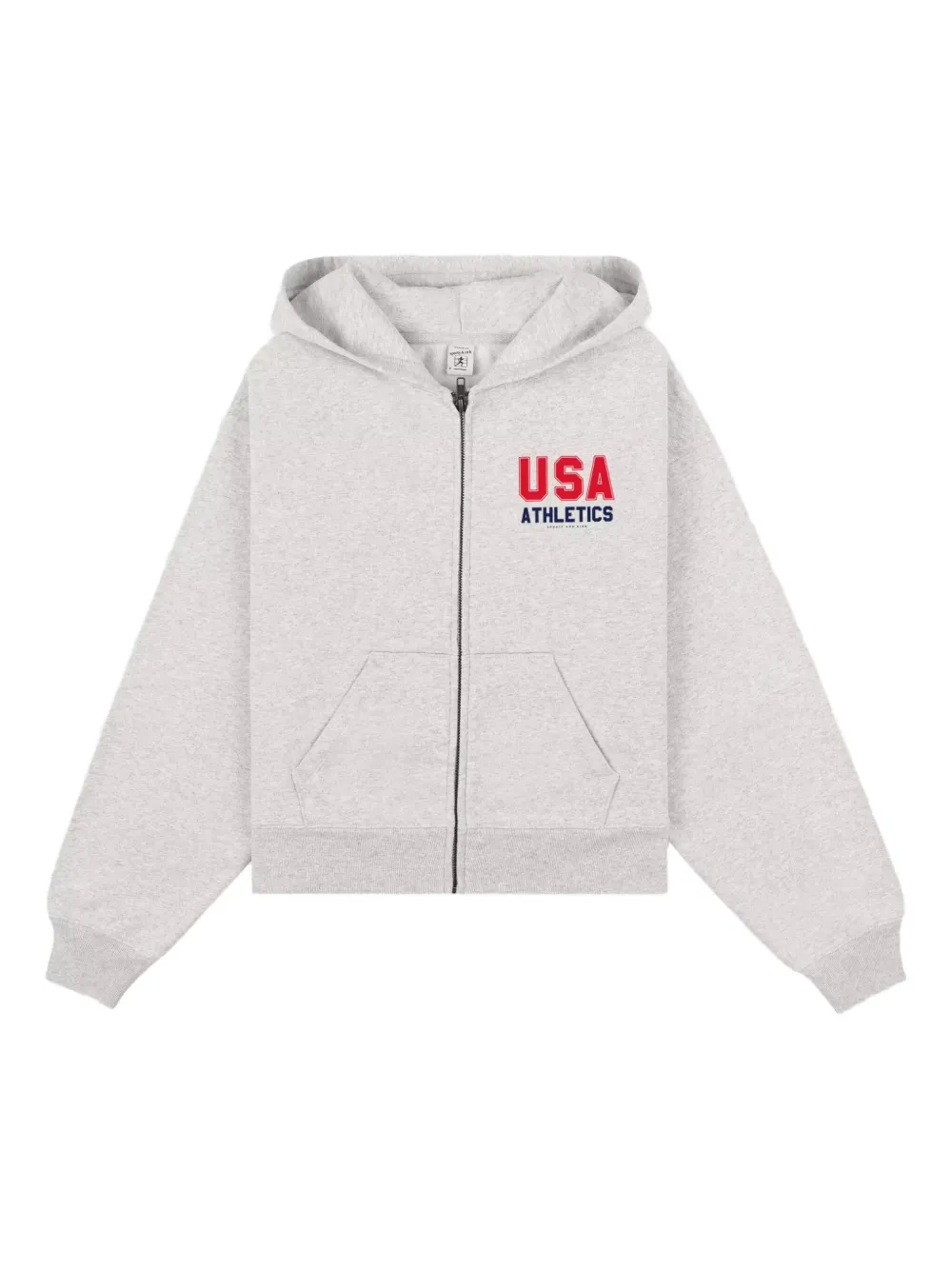 Толстовка на молнии Sporty & Rich, серый
Толстовка на молнии Sporty & Rich, серый