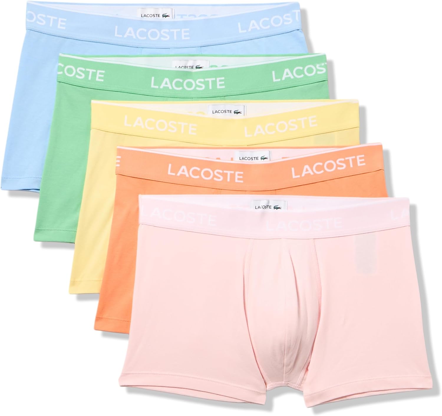 Lacoste мужские хлопковые эластичные трусы Essentials, 5 штук (Amazon Exclusives), Overview/Liamone/Yellow/Coralline/Flamingo
Lacoste мужские хлопковые эластичные трусы Essentials, 5 штук (Amazon Exclusives), Overview/Liamone/Yellow/Coralline/Flamingo
