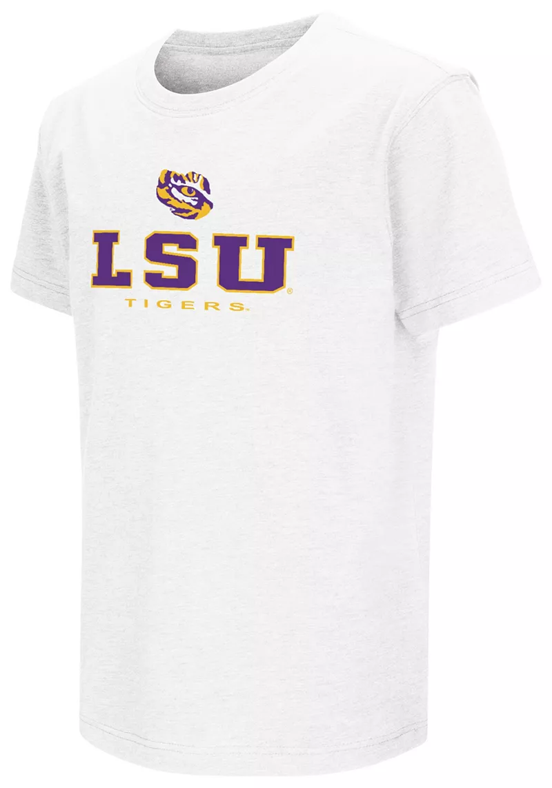 Белая футболка Colosseum Youth LSU Tigers
Белая футболка Colosseum Youth LSU Tigers