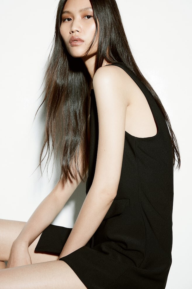 Платье-Блейзер без рукавов H&M, черный
Платье-Блейзер без рукавов H&M, черный