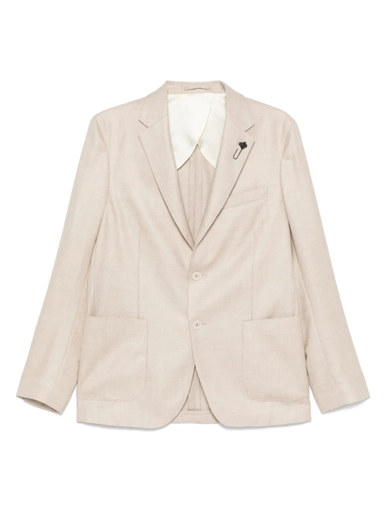 Однобортный блейзер Lardini, нейтральный
Однобортный блейзер Lardini, нейтральный