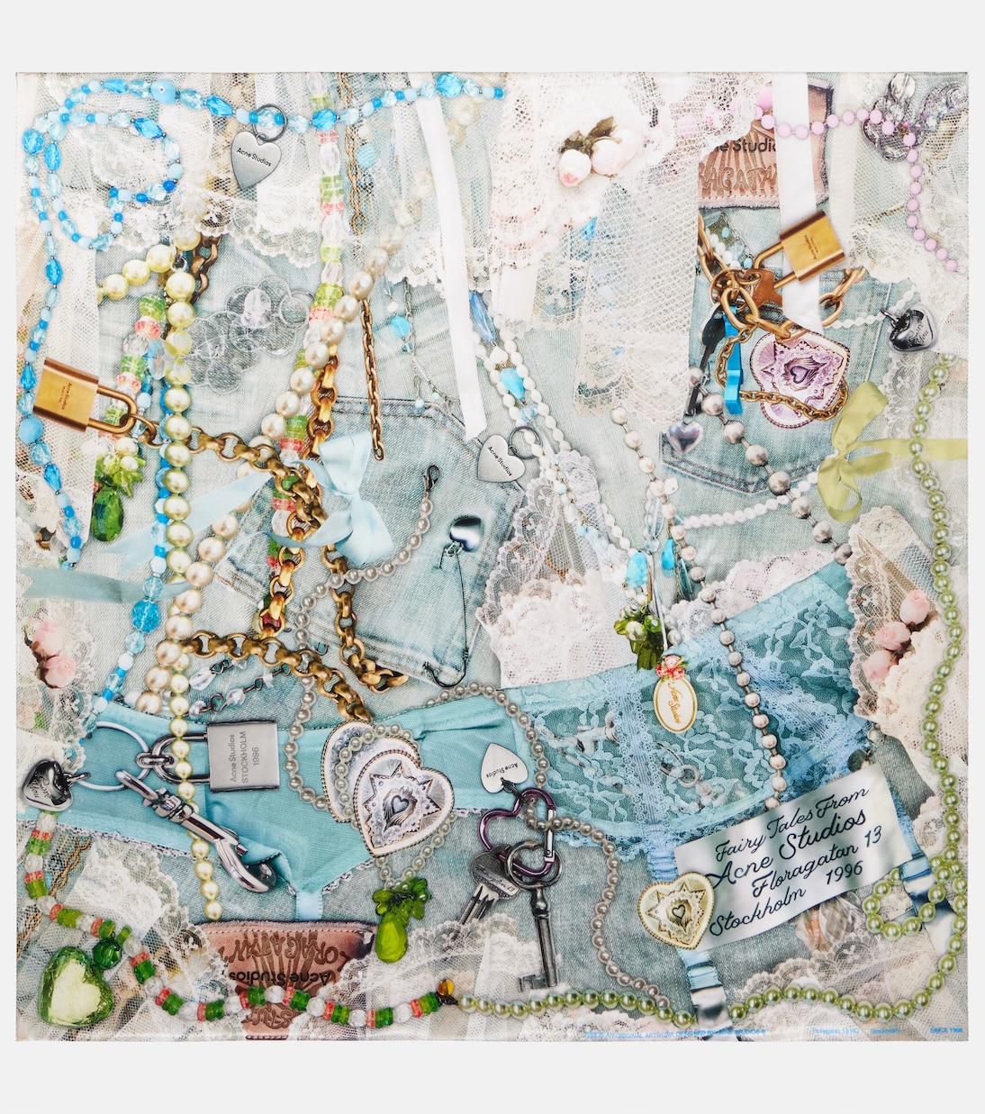 Шелковый шарф с принтом Acne Studios, White Multicolor
Шелковый шарф с принтом Acne Studios, White Multicolor