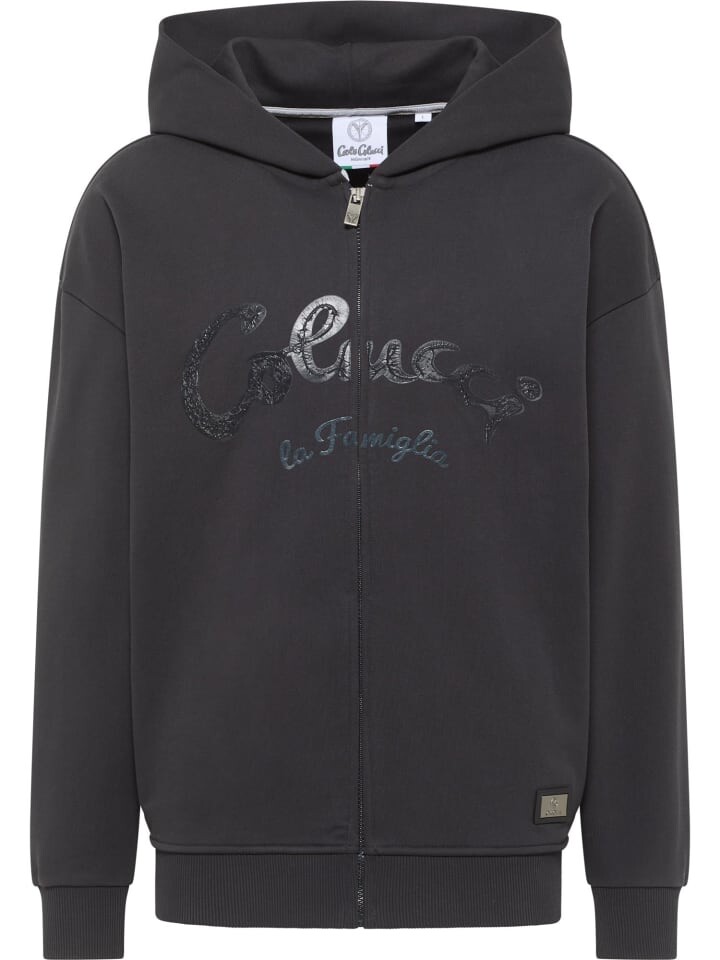 Спортивная куртка Carlo Colucci Kapuzensweatjacke Drasigh, черный 
Спортивная куртка Carlo Colucci Kapuzensweatjacke Drasigh, черный