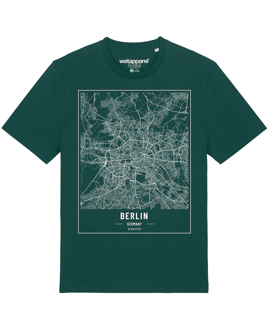 Рубашка Watapparel City maps Berlin Landkarte, темно-зеленый
Рубашка Watapparel City maps Berlin Landkarte, темно-зеленый