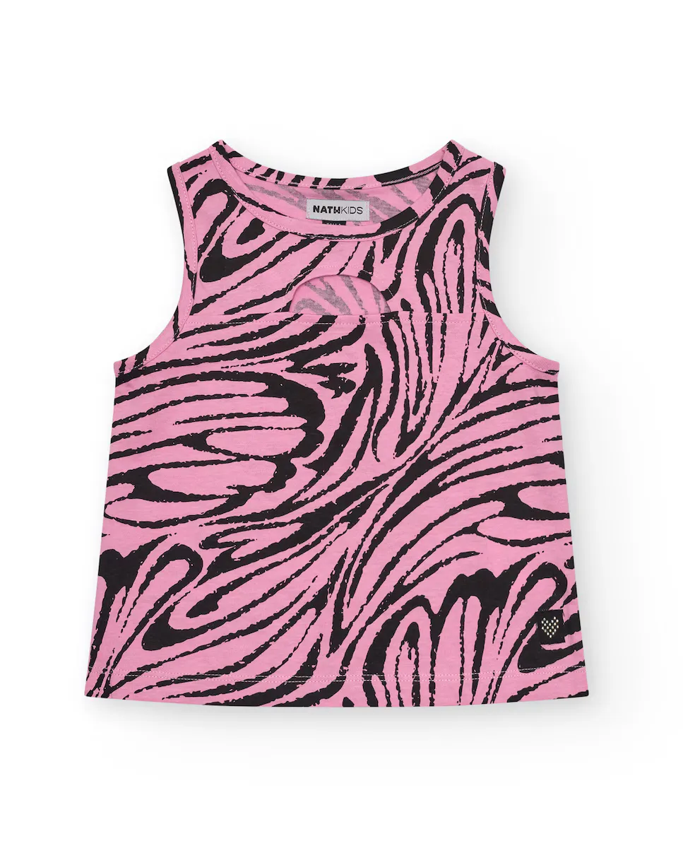 Футболка без рукавов с принтом для девочки Tuc tuc, розовый
Футболка без рукавов с принтом для девочки Tuc tuc, розовый