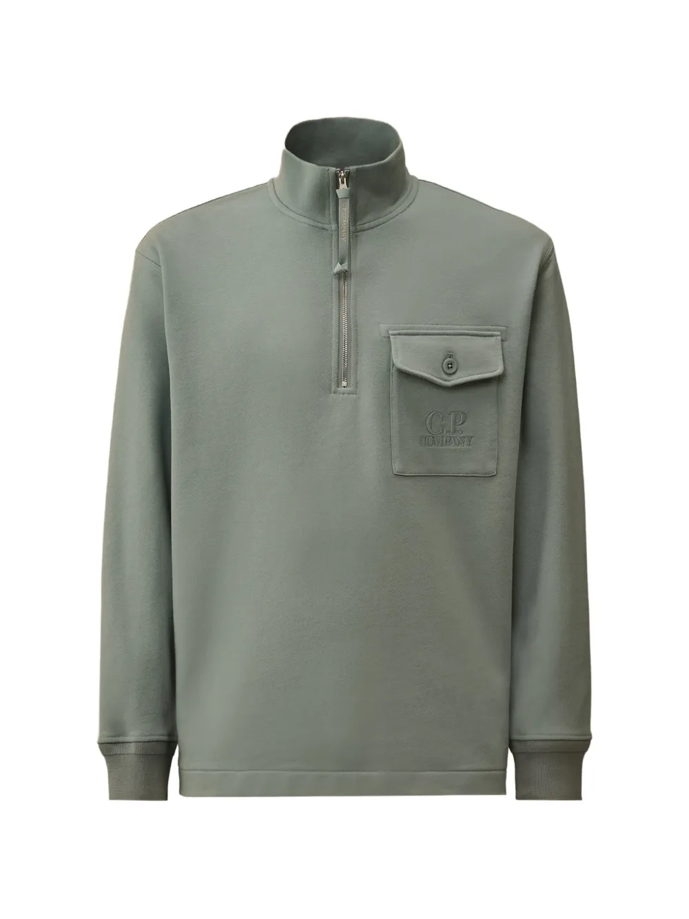 Толстовка на молнии с нагрудным карманом C.P. Company, зеленый
Толстовка на молнии с нагрудным карманом C.P. Company, зеленый