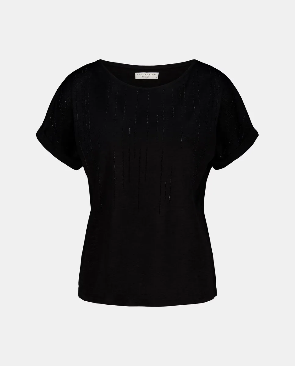 Женская футболка с короткими рукавами и заклепками Woman El Corte Inglés, черный
Женская футболка с короткими рукавами и заклепками Woman El Corte Inglés, черный