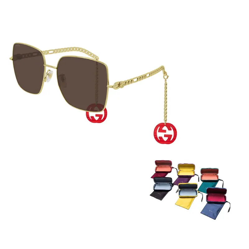 Очки солнцезащитные мужские Gucci с цепочкой, золотой / красный
Очки солнцезащитные мужские Gucci с цепочкой, золотой / красный