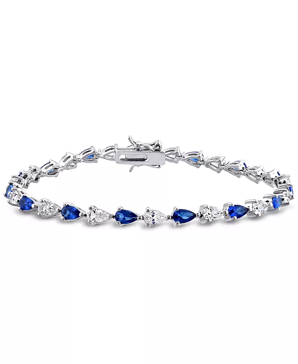Браслет из стерлингового серебра с выращенными в лаборатории синими сапфирами (5-1/4 карата) и белыми сапфирами (5-1/4 карата) Macy'S, sapphire
Браслет из стерлингового серебра с выращенными в лаборатории синими сапфирами (5-1/4 карата) и белыми сапфирами (5-1/4 карата) Macy'S, sapphire