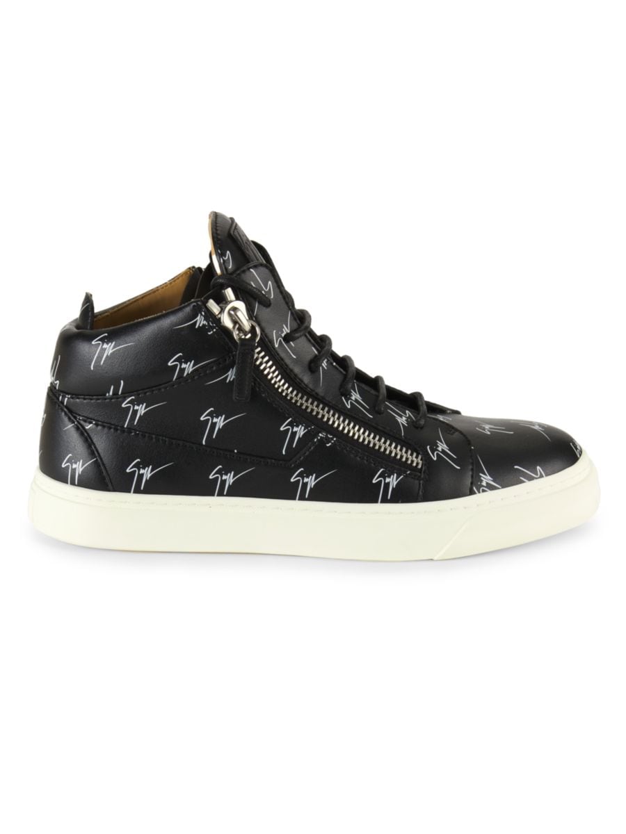 Кроссовки с монограммой на молнии Giuseppe Zanotti, цвет Nero 
Кроссовки с монограммой на молнии Giuseppe Zanotti, цвет Nero