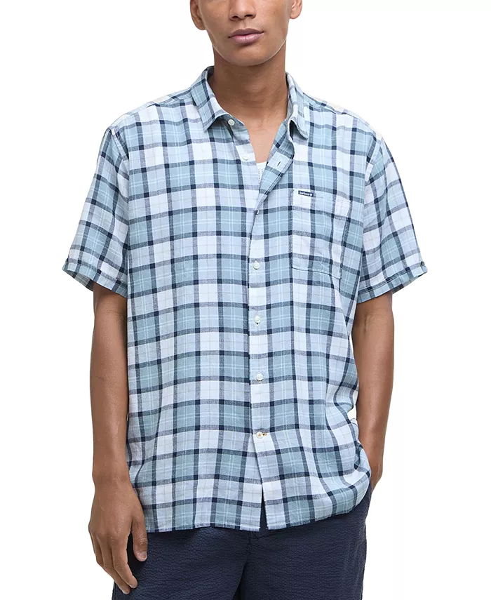 Мужская рубашка Midfield свободного кроя с коротким рукавом из льна в клетку на пуговицах Barbour, мультиколор
Мужская рубашка Midfield свободного кроя с коротким рукавом из льна в клетку на пуговицах Barbour, мультиколор