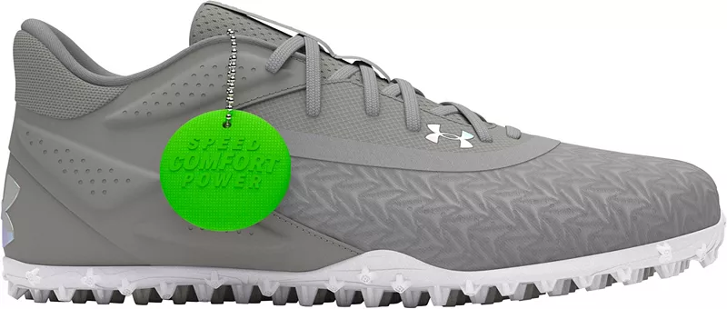 Мужские бейсбольные бутсы Under Armour Yard 3.0 Turf, серый/белый
Мужские бейсбольные бутсы Under Armour Yard 3.0 Turf, серый/белый