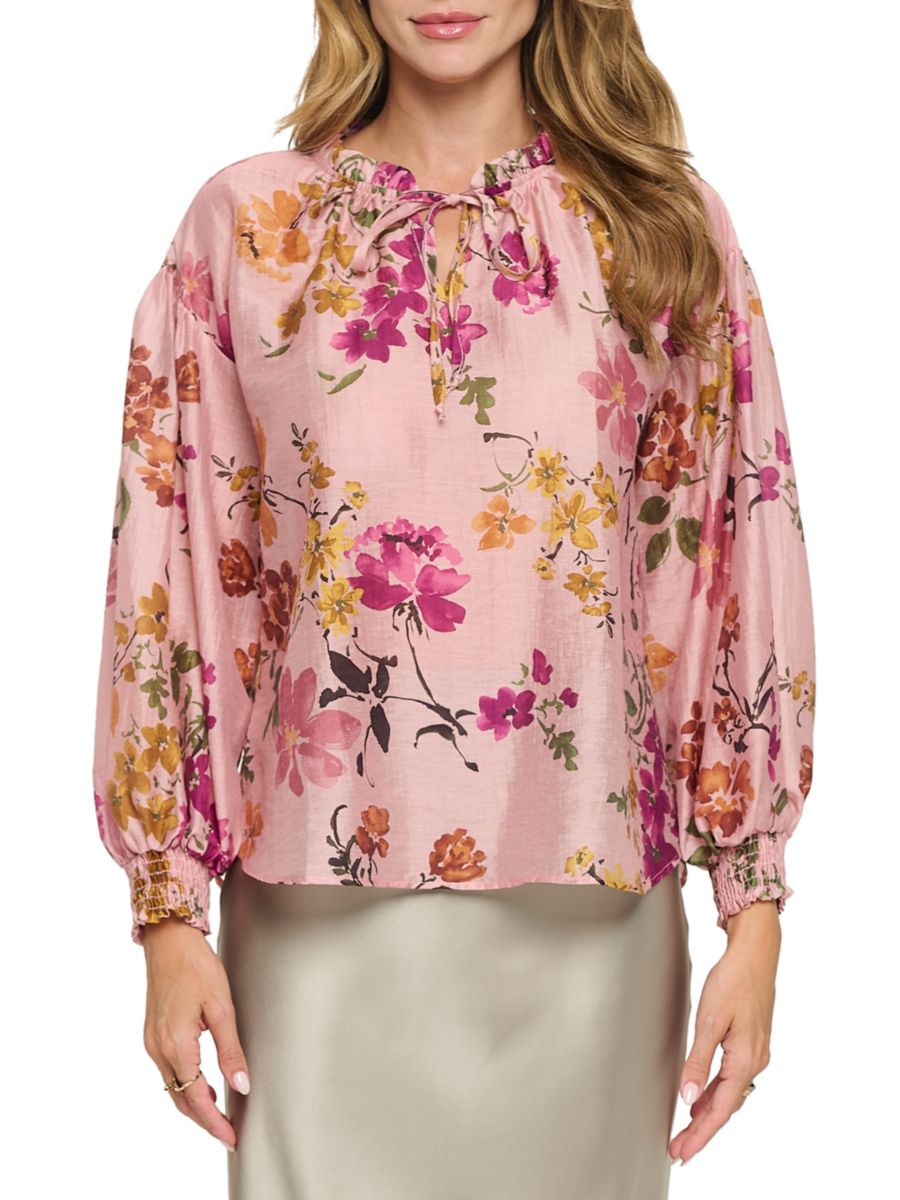 Блузка с завязкой на шее и оборками Renee C., цвет Mauve
Блузка с завязкой на шее и оборками Renee C., цвет Mauve