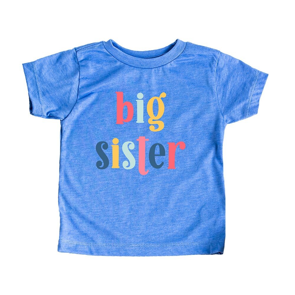 Красочная футболка с короткими рукавами и рисунком для малышей Big Sister The Juniper Shop, цвет Columbia Blue
Красочная футболка с короткими рукавами и рисунком для малышей Big Sister The Juniper Shop, цвет Columbia Blue