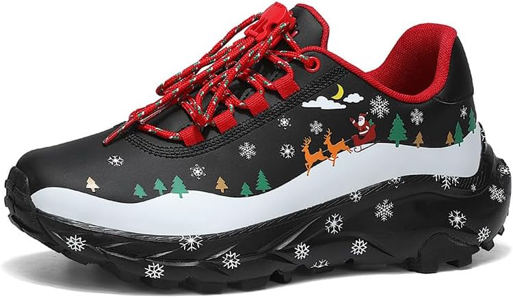 Рождественские кроссовки для женщин и мужчин - праздничные беговые кроссовки с дизайном Санты и снежинок - удобные кроссовки для ходьбы и тренировок Modme, черный
Рождественские кроссовки для женщин и мужчин - праздничные беговые кроссовки с дизайном Санты и снежинок - удобные кроссовки для ходьбы и тренировок Modme, черный