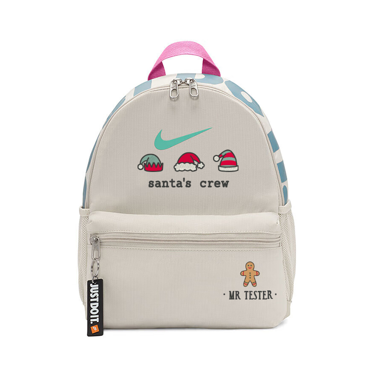 Nike Тканевый рюкзак для детей серо-белый, Santa Claus's Crew
Nike Тканевый рюкзак для детей серо-белый, Santa Claus's Crew