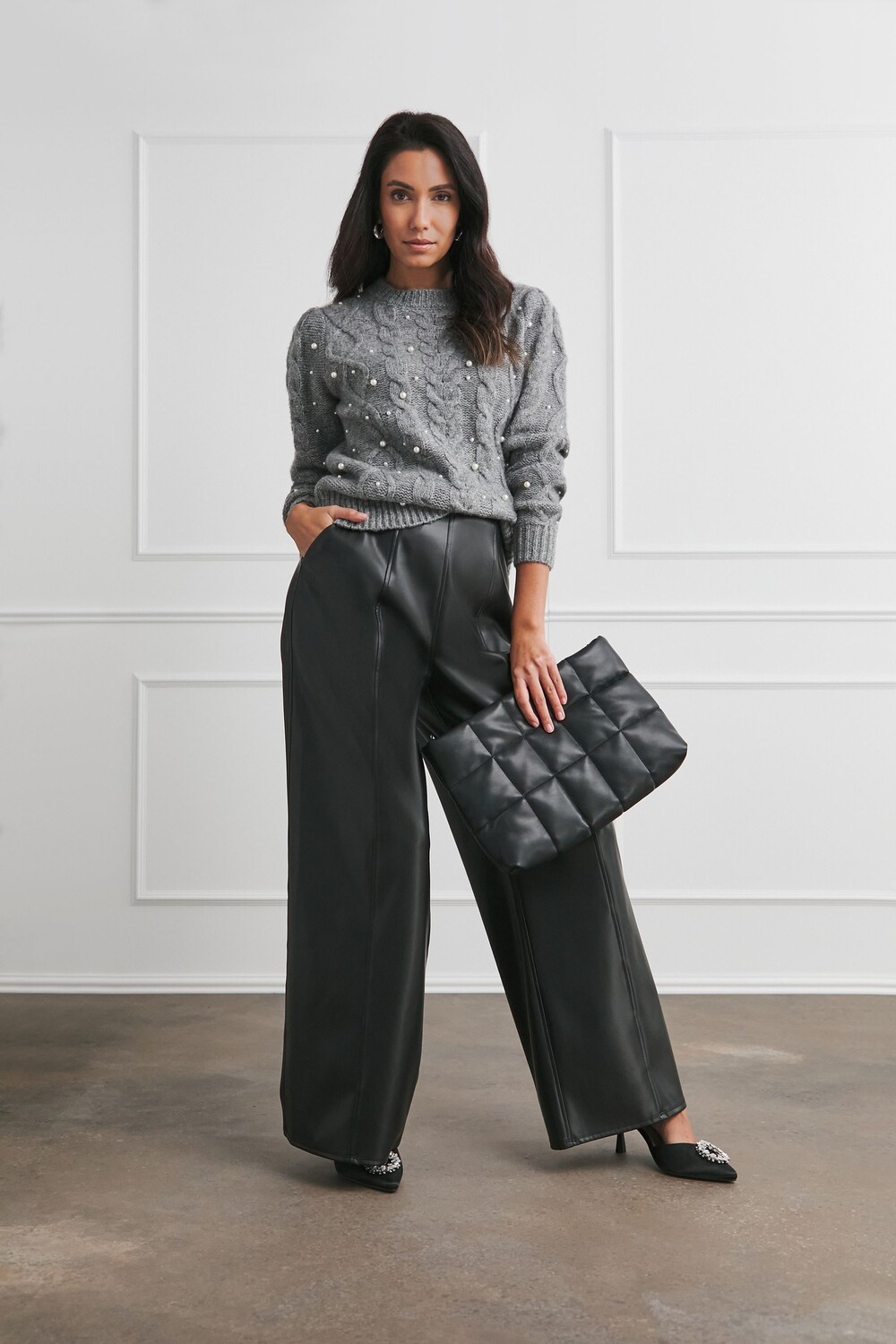 Широкие штанины брюки Joanna Hope, черный
Широкие штанины брюки Joanna Hope, черный