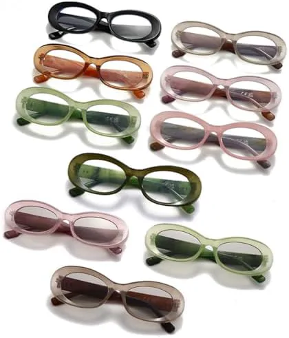 Популярные модные овальные солнцезащитные очки для женщин, винтажные, конфетного цвета, прозрачные, градиентные, мужские панк-солнцезащитные очки MTZJH, Beige Gray
Популярные модные овальные солнцезащитные очки для женщин, винтажные, конфетного цвета, прозрачные, градиентные, мужские панк-солнцезащитные очки MTZJH, Beige Gray