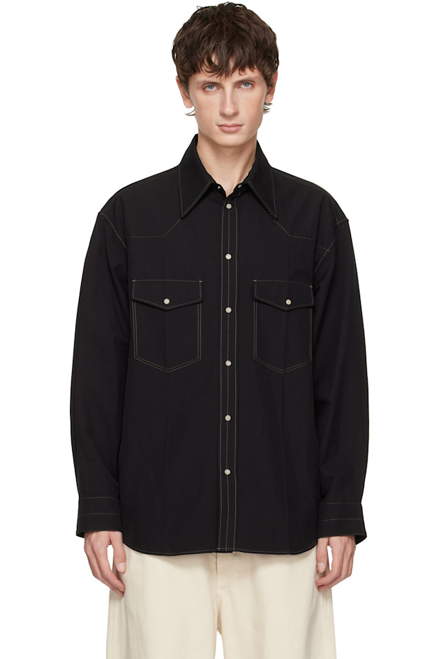 Рубашка в западном стиле Lemaire, черный
Рубашка в западном стиле Lemaire, черный