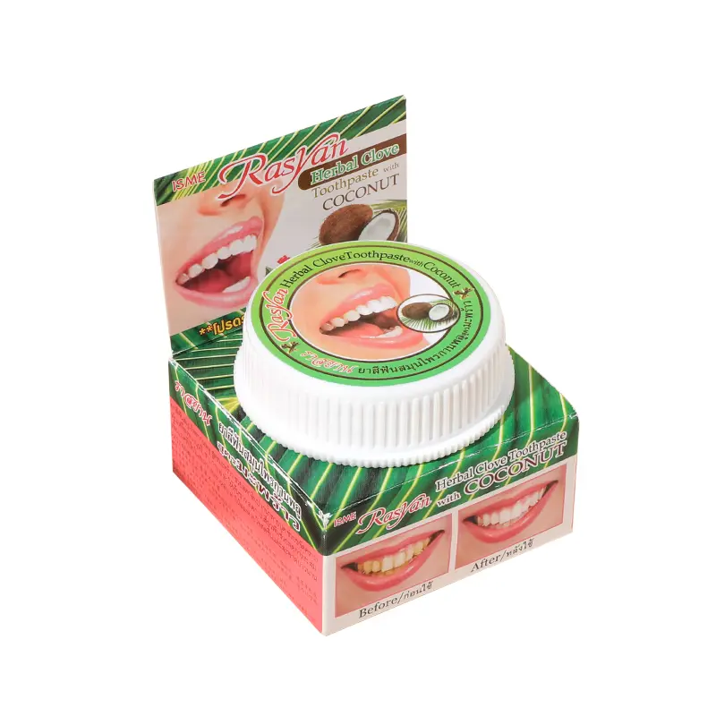 Тайский травяной зубной порошок с ароматом сирени 25 г/коробка Rasyan
Тайский травяной зубной порошок с ароматом сирени 25 г/коробка Rasyan