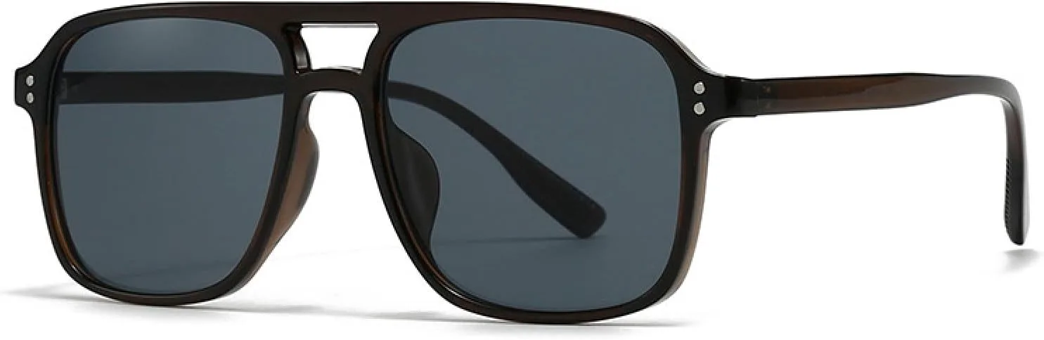 Мужские солнцезащитные очки в стиле ретро с двойной перемычкой и заклепками, женские солнцезащитные очки с защитой от УФ-излучения UV400 TVTBBVV, Dark Brown Gray
Мужские солнцезащитные очки в стиле ретро с двойной перемычкой и заклепками, женские солнцезащитные очки с защитой от УФ-излучения UV400 TVTBBVV, Dark Brown Gray