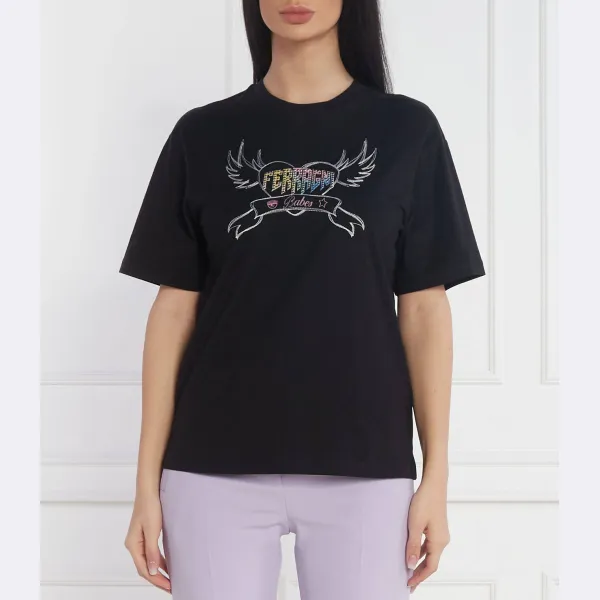 Футболка стандартного кроя Chiara Ferragni, черный
Футболка стандартного кроя Chiara Ferragni, черный