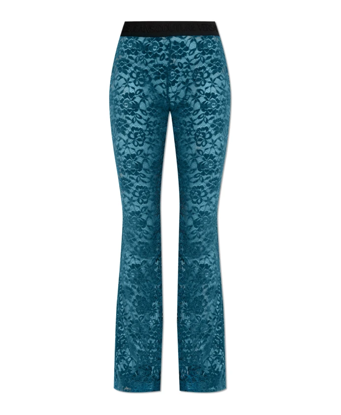 Расклешенные брюки с кружевом Versace Jeans Couture, синий
Расклешенные брюки с кружевом Versace Jeans Couture, синий