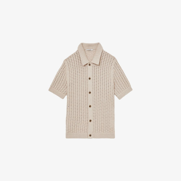 Рубашка Reiss Toby из хлопковой смеси эластичной вязки, светло-бежевый
Рубашка Reiss Toby из хлопковой смеси эластичной вязки, светло-бежевый