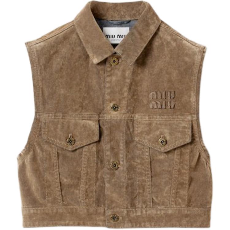 MIU MIU Женская майка-алкоголичка Brown
MIU MIU Женская майка-алкоголичка Brown