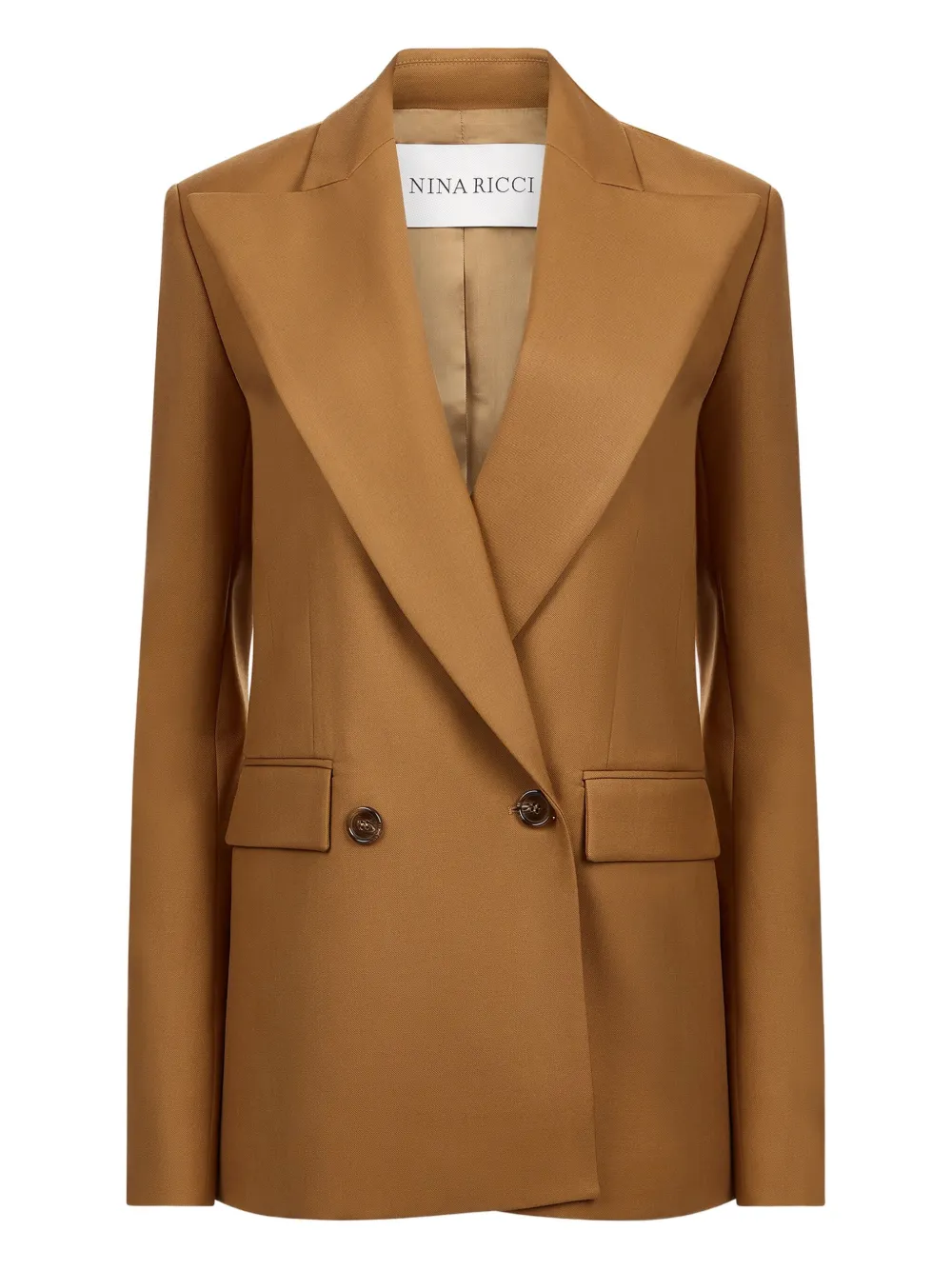 Двубортный пиджак Nina Ricci, коричневый
Двубортный пиджак Nina Ricci, коричневый